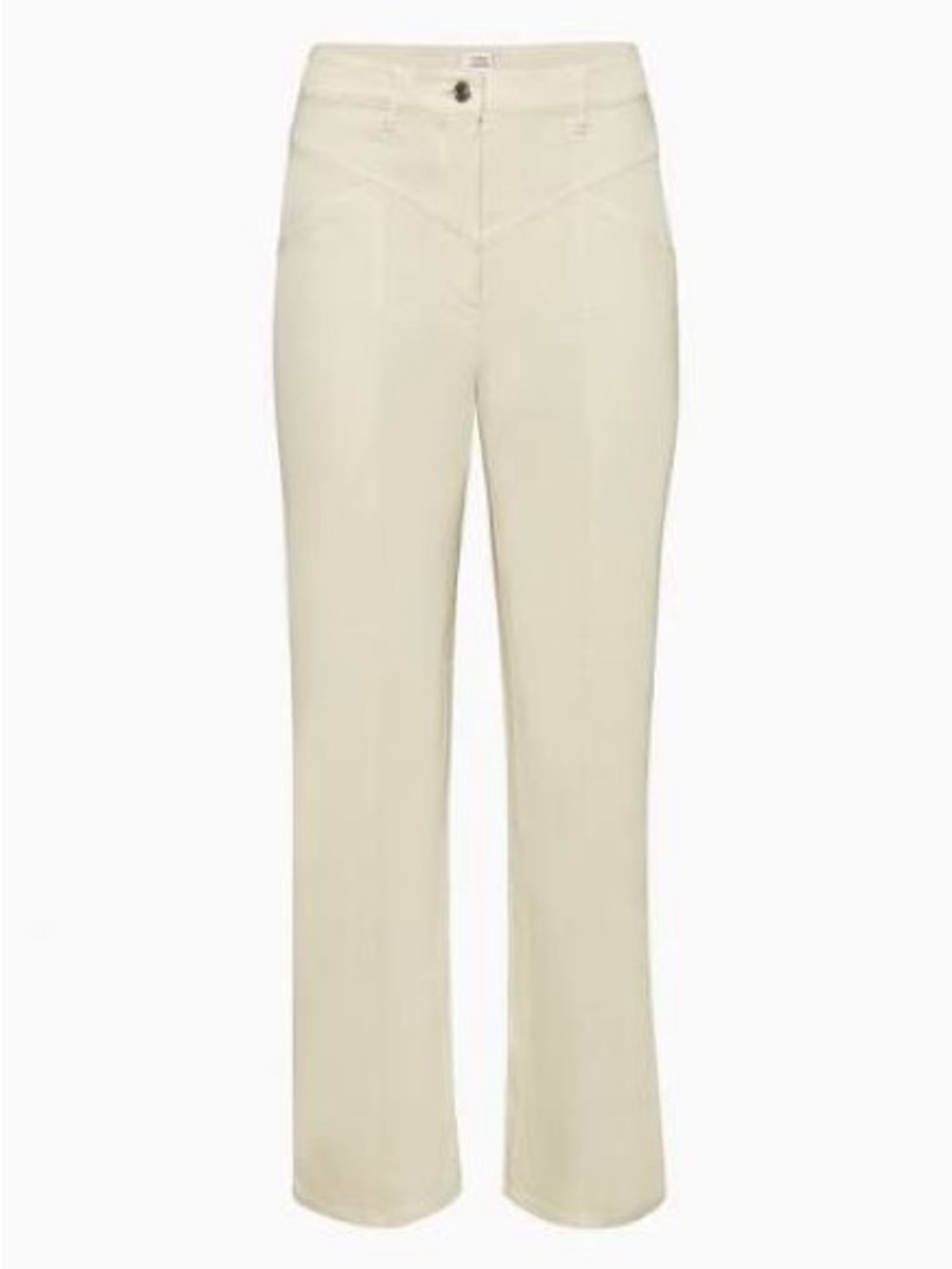 Aritzia Wilfred Free Archer Pants in Cream - Size 2 - High Rise Straight Leg
